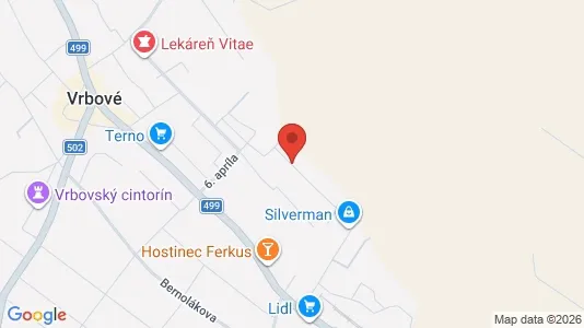 Apartments for rent i Piešťany - kort over placeringen