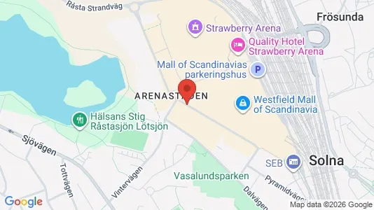 Apartments for rent i Solna - kort over placeringen