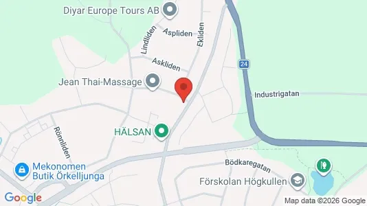 Apartments for rent i Örkelljunga - kort over placeringen