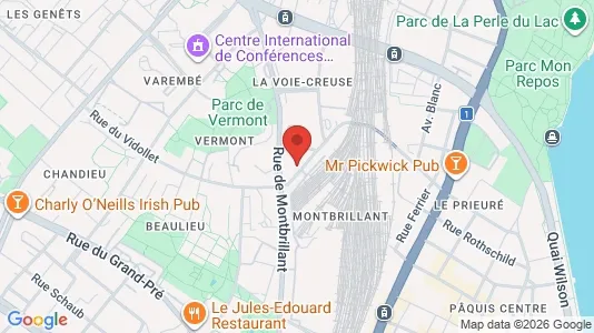 Apartments for rent i Geneva Petit-Saconnex - kort over placeringen