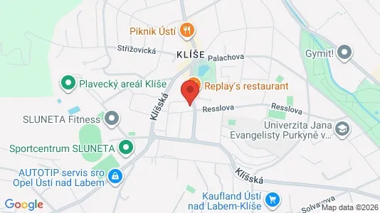 Apartments for rent i Ústí nad Labem - kort over placeringen