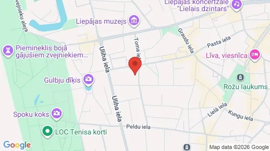 Apartments for rent i Liepāja - kort over placeringen