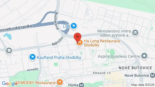 Apartments for rent i Prague 13 - kort over placeringen