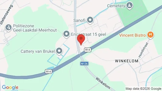 Apartments for rent i Geel - kort over placeringen