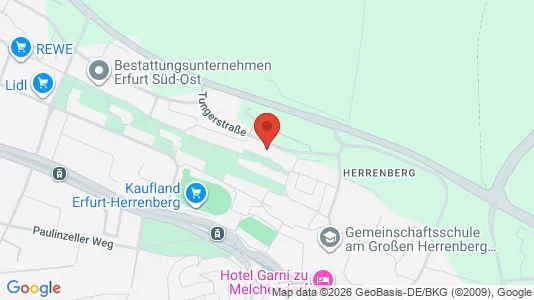Apartments for rent i Erfurt - kort over placeringen
