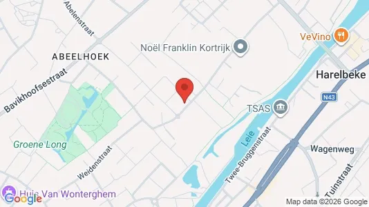 Apartments for rent i Kuurne - kort over placeringen