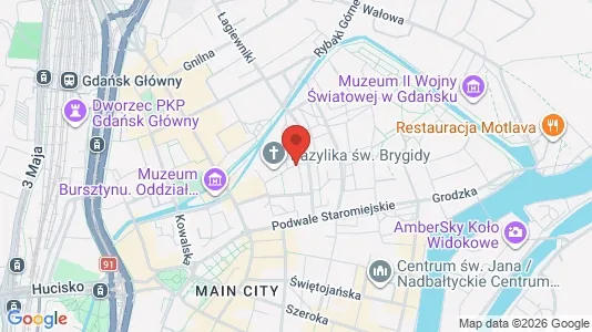 Apartments for rent i Gdańsk - kort over placeringen