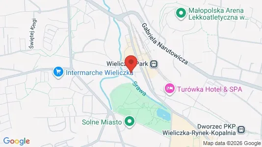 Apartments for rent i Wielicki - kort over placeringen