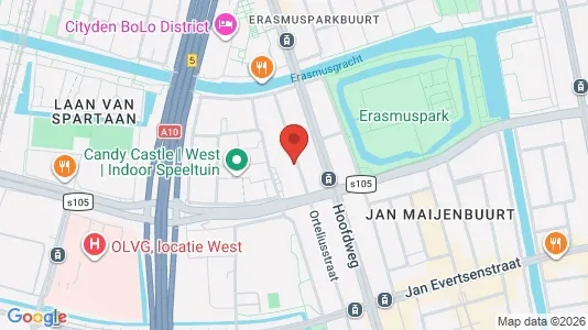 Apartments for rent i Amsterdam Bos & Lommer - kort over placeringen