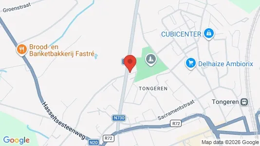 Apartments for rent i Tongeren - kort over placeringen