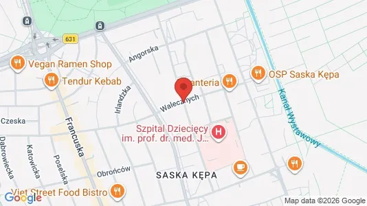 Apartments for rent i Warszawa Praga-Południe - kort over placeringen