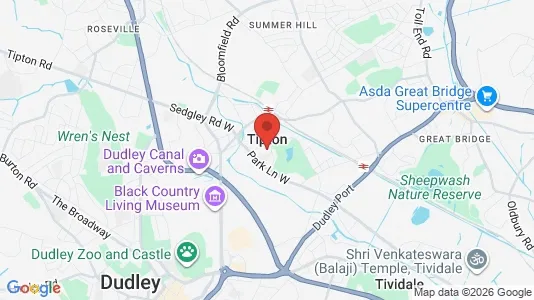 Apartments for rent i Tipton - West Midlands - kort over placeringen