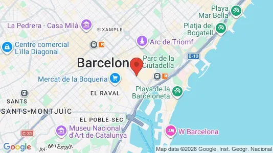 Apartments for rent i Barcelona Ciutat Vella - kort over placeringen