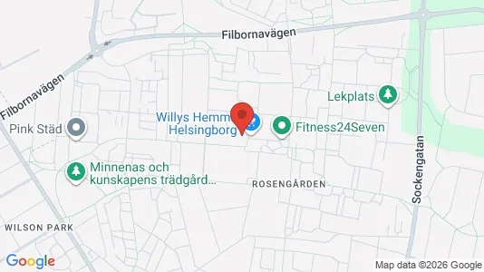 Apartments for rent i Helsingborg - kort over placeringen