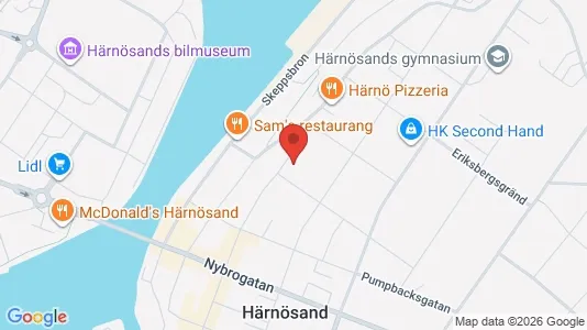 Apartments for rent i Härnösand - kort over placeringen