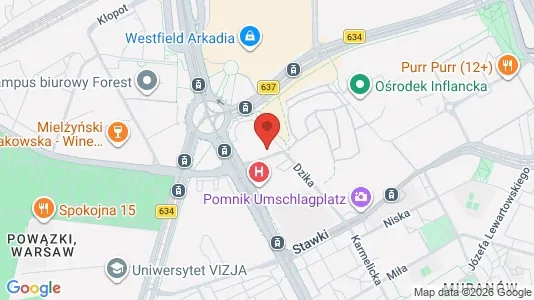Apartments for rent i Warszawa Wawer - kort over placeringen