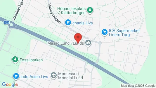 Apartments for rent i Lund - kort over placeringen