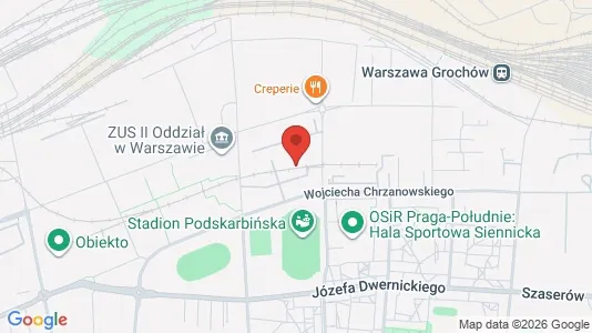 Apartments for rent i Warszawa Wawer - kort over placeringen