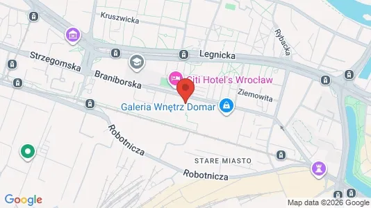Apartments for rent i Wrocław - kort over placeringen