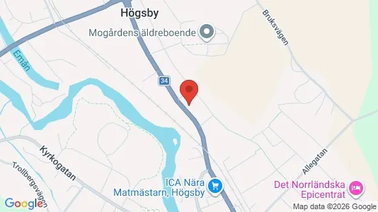 Apartments for rent i Kalmar - kort over placeringen