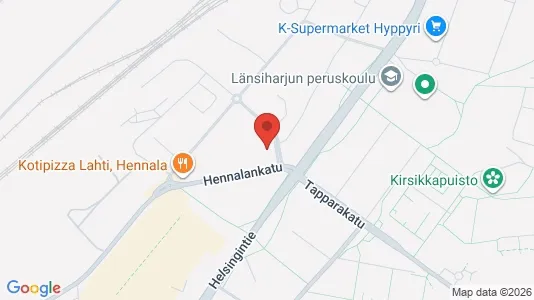 Apartments for rent i Lahti - kort over placeringen