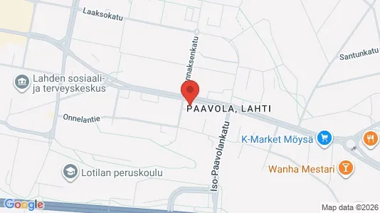 Apartments for rent i Lahti - kort over placeringen