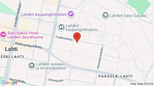 Apartments for rent i Lahti - kort over placeringen