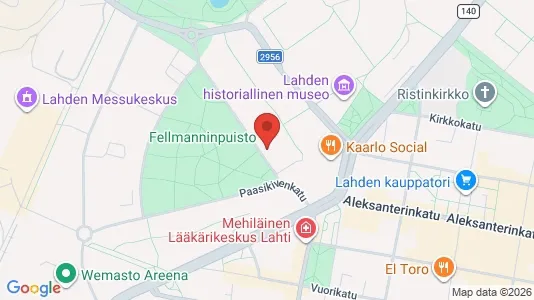 Apartments for rent i Lahti - kort over placeringen