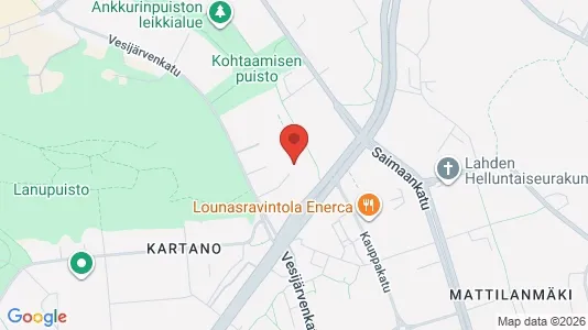 Apartments for rent i Lahti - kort over placeringen