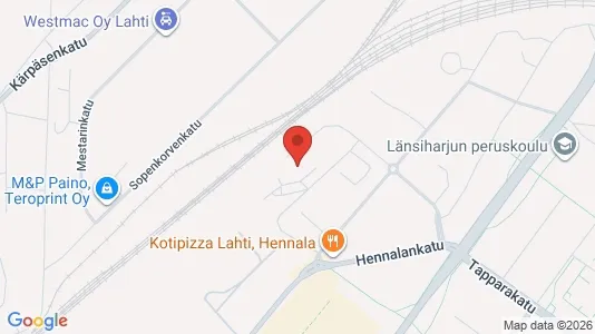 Apartments for rent i Lahti - kort over placeringen