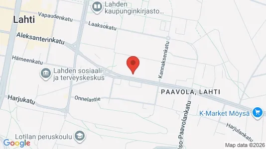 Apartments for rent i Lahti - kort over placeringen