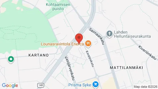 Apartments for rent i Lahti - kort over placeringen