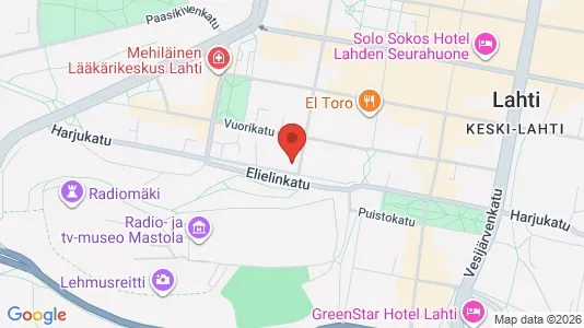 Apartments for rent i Lahti - kort over placeringen