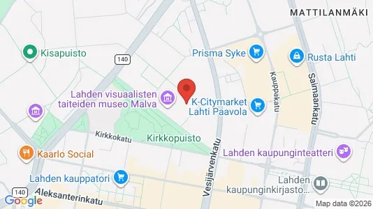 Apartments for rent i Lahti - kort over placeringen