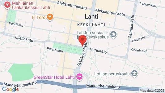 Apartments for rent i Lahti - kort over placeringen