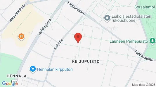Apartments for rent i Lahti - kort over placeringen