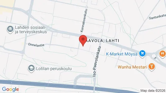 Apartments for rent i Lahti - kort over placeringen