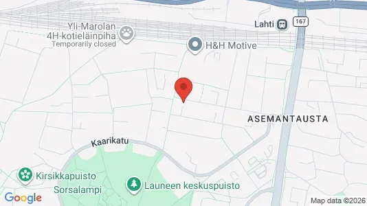 Apartments for rent i Lahti - kort over placeringen