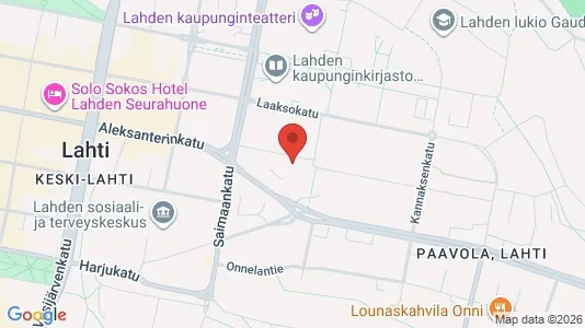 Apartments for rent i Lahti - kort over placeringen