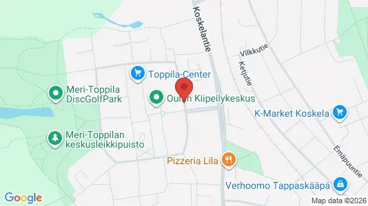 Apartments for rent i Oulu - kort over placeringen
