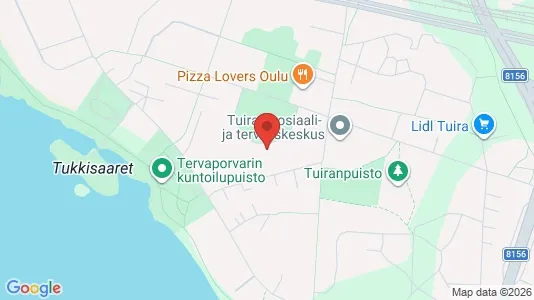 Apartments for rent i Oulu - kort over placeringen