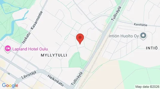 Apartments for rent i Oulu - kort over placeringen