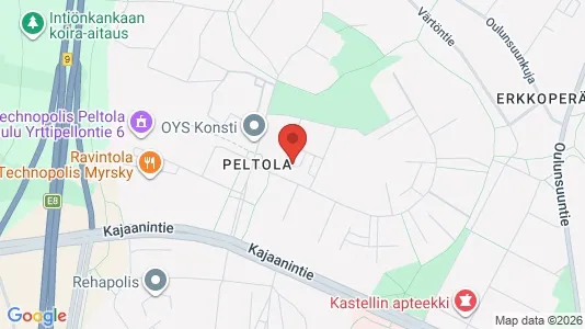 Apartments for rent i Oulu - kort over placeringen