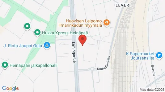 Apartments for rent i Oulu - kort over placeringen