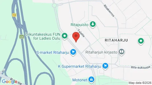 Apartments for rent i Oulu - kort over placeringen