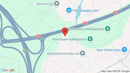Apartments for rent i Oulu - kort over placeringen
