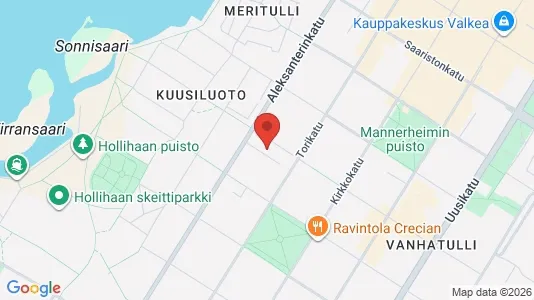 Apartments for rent i Oulu - kort over placeringen