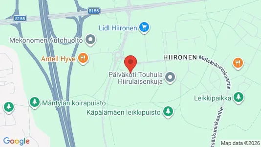 Apartments for rent i Oulu - kort over placeringen