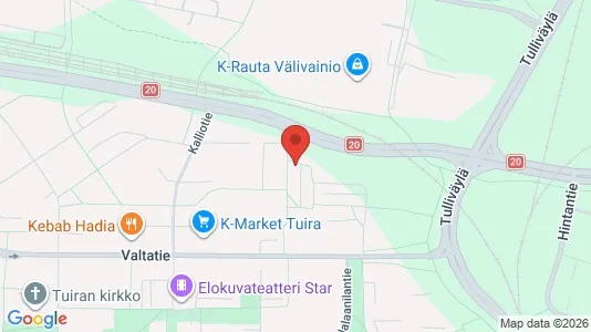 Apartments for rent i Oulu - kort over placeringen