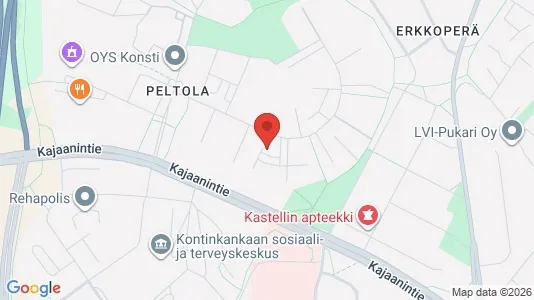 Apartments for rent i Oulu - kort over placeringen